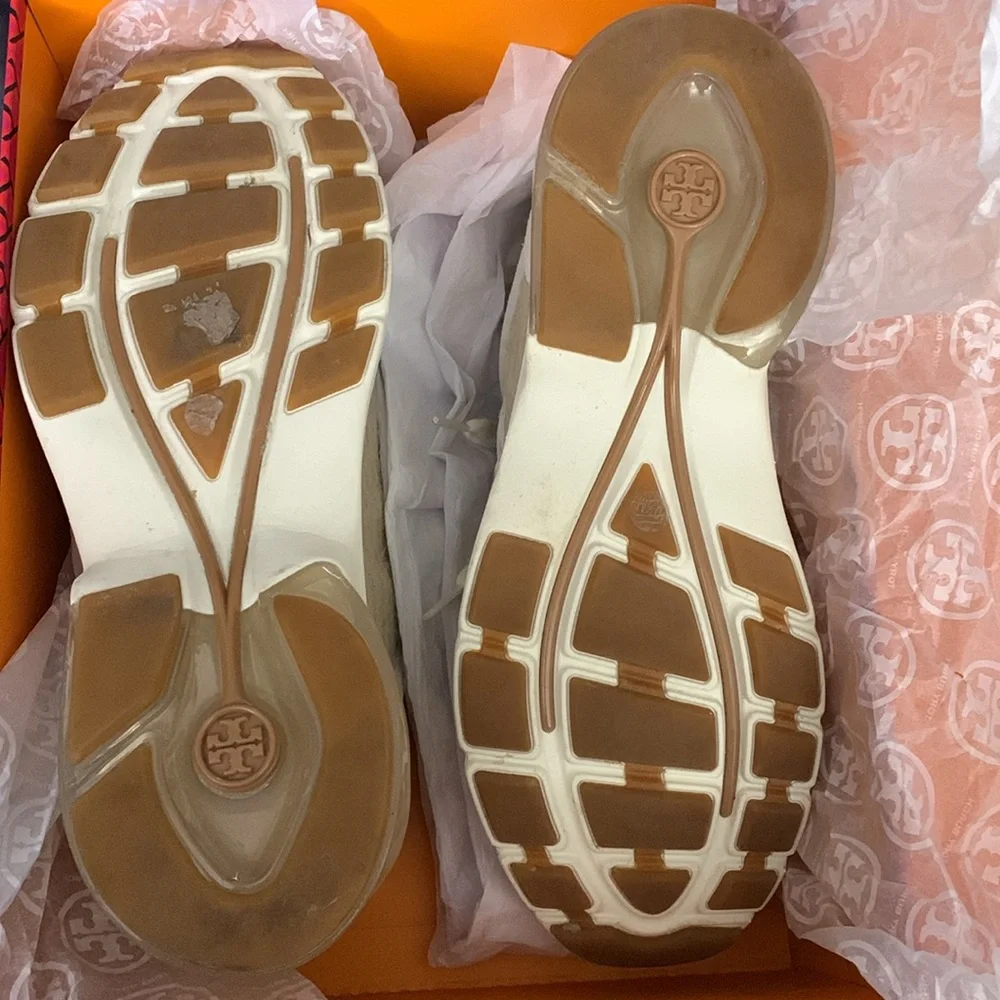 Tory Burch GOOD LUCK MOHAIR TRAINER MOHAIR / KNIT CALCARE Sneakers in box $298